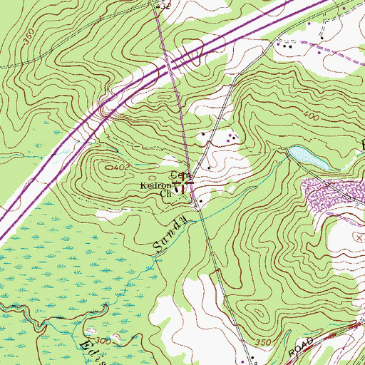 Topographic Map of Kedron Baptist Church, SC