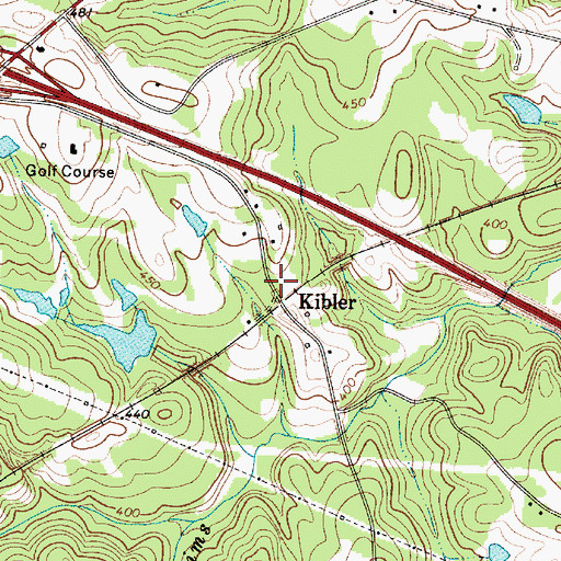 Topographic Map of Kibler, SC