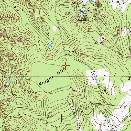 Topographic Map of Knight Hill, SC