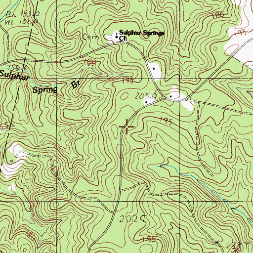 Topographic Map of Knott Hill School (historical), SC