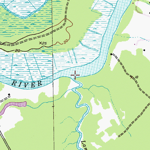 Topographic Map of Lanes Creek, SC