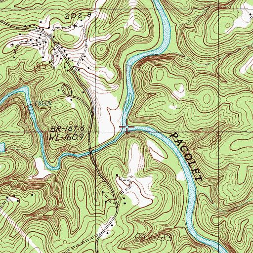 Topographic Map of Lawsons Fork Creek, SC