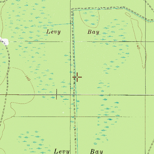 Topographic Map of Levy Bay, SC