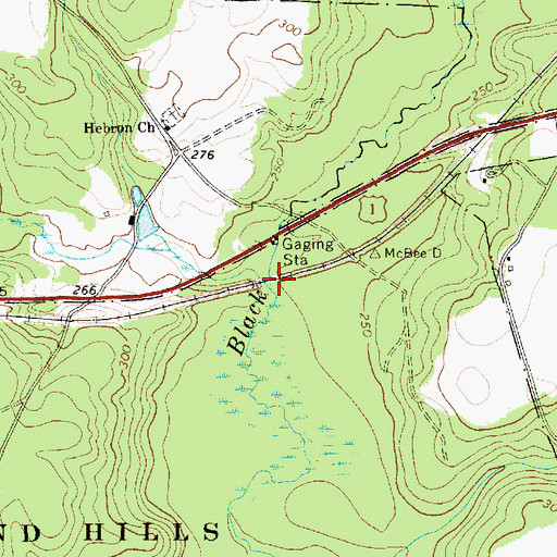 Topographic Map of Little Alligator Creek, SC