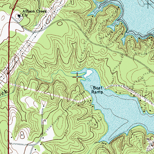 Topographic Map of Little Allison Creek, SC