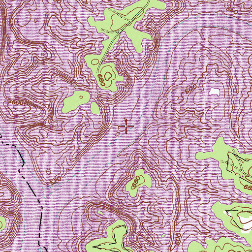 Topographic Map of Little Beaverdam Creek, SC