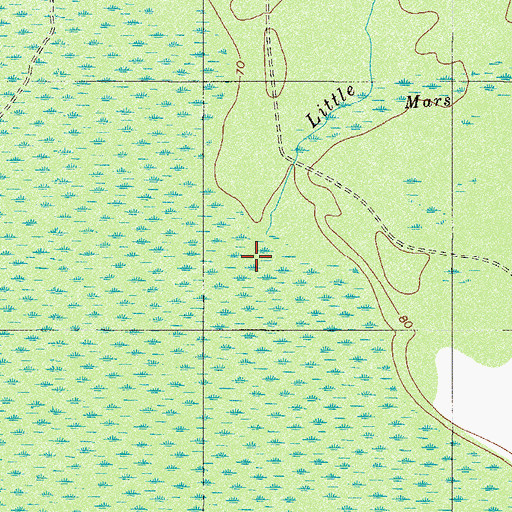 Topographic Map of Little Brier Creek, SC
