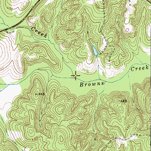 Topographic Map of Little Browns Creek, SC