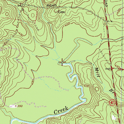 Topographic Map of Little Creek, SC