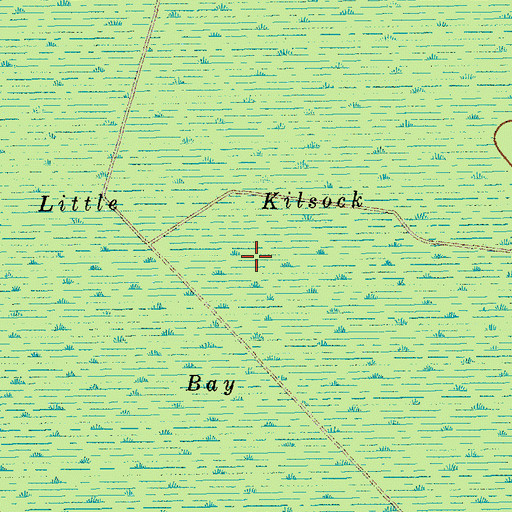 Topographic Map of Little Kilsock Bay, SC