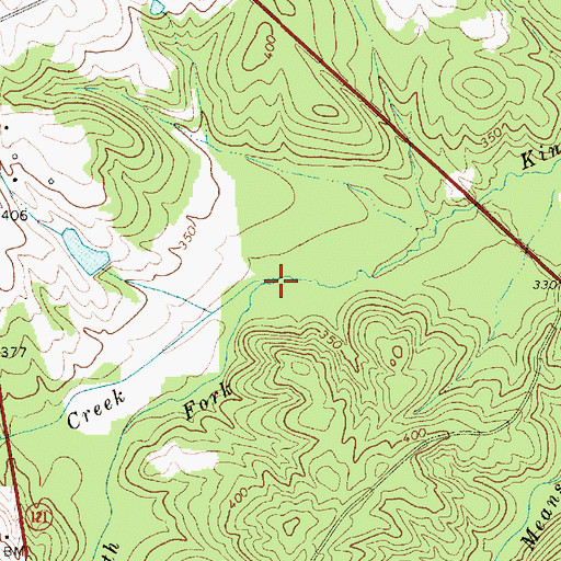 Topographic Map of Little Kings Creek, SC