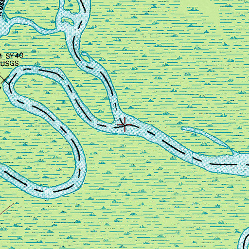 Topographic Map of Little Pee Dee River, SC