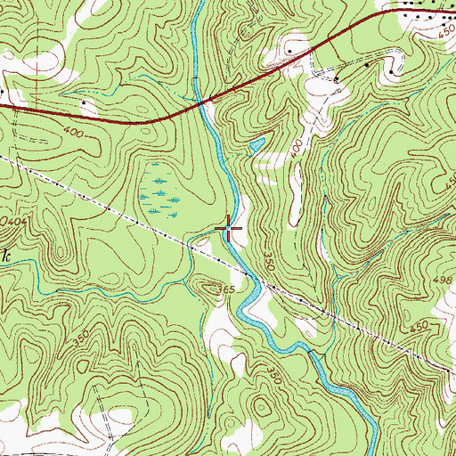 Topographic Map of Little Rocky Creek, SC