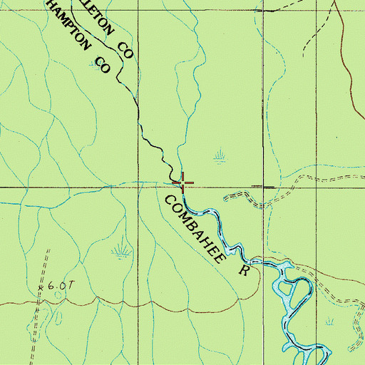 Topographic Map of Little Salkehatchie River, SC