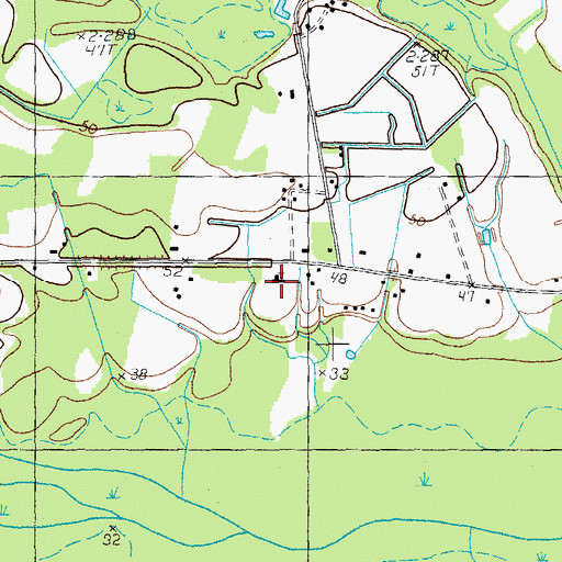 Topographic Map of Little Star Church, SC