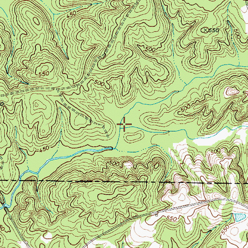 Topographic Map of Little Susybole Creek, SC