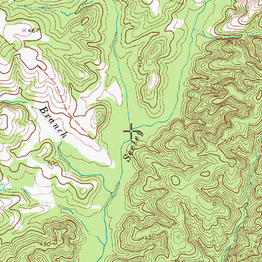Topographic Map of Long Branch, SC