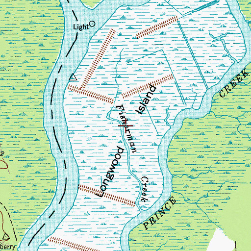 Topographic Map of Longwood Island, SC