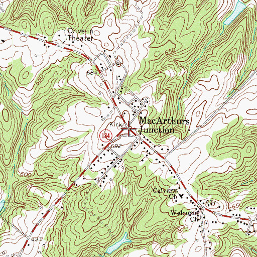 Topographic Map of MacArthurs Junction, SC