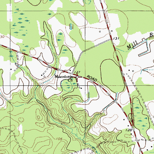 Topographic Map of Macedonia Church, SC