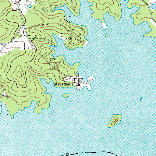 Topographic Map of Macedonia Lutheran Church, SC