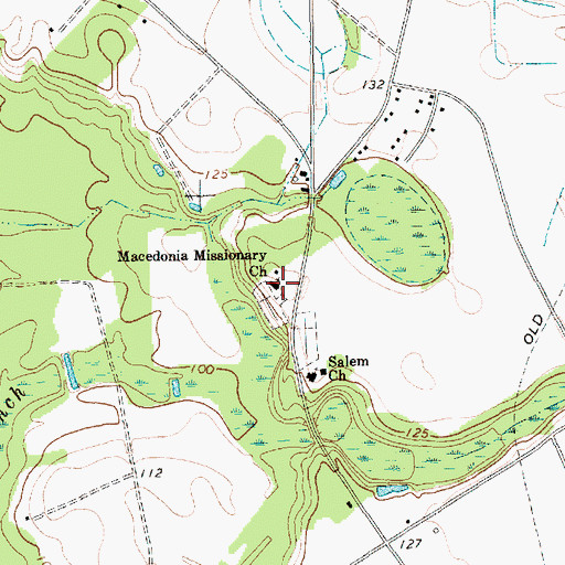 Topographic Map of Macedonia Missionary Church, SC