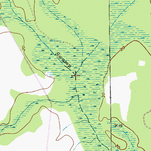 Topographic Map of Machine Branch, SC
