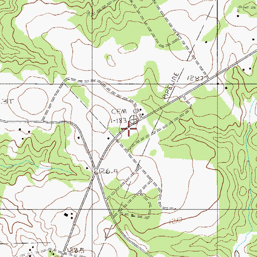 Topographic Map of Macks School (historical), SC