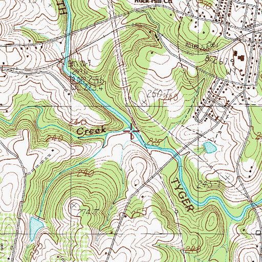 Topographic Map of Maple Creek, SC
