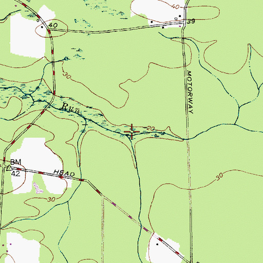 Topographic Map of Mary Anne Branch, SC