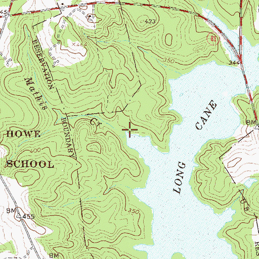 Topographic Map of Mathis Creek, SC