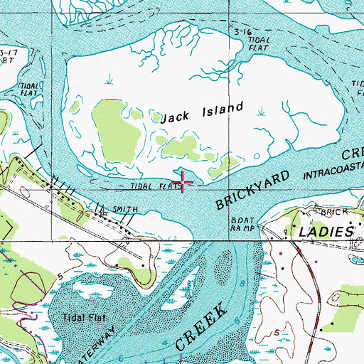 Topographic Map of McCalleys Creek, SC