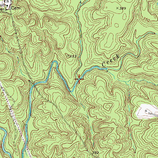 Topographic Map of McClures Creek, SC