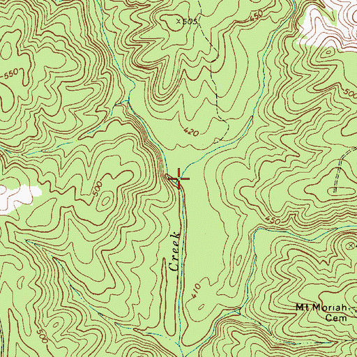 Topographic Map of McDaniel Branch, SC