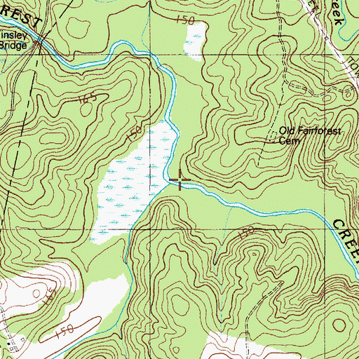 Topographic Map of McElwain Creek, SC