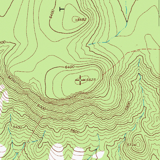 Topographic Map of Timber Camp Mountain, AZ