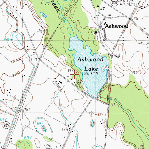 Topographic Map of Mechanicsville Church, SC