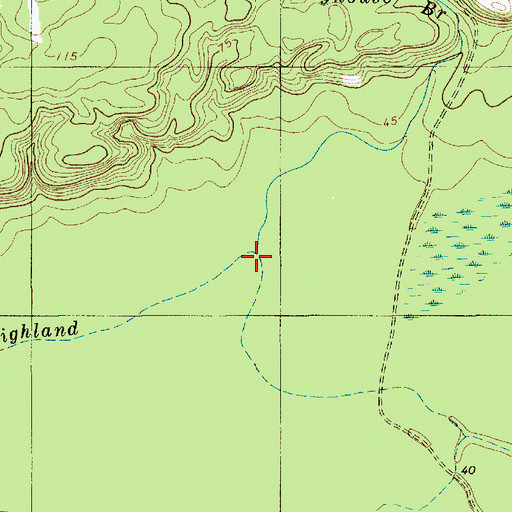 Topographic Map of Meetinghouse Branch, SC