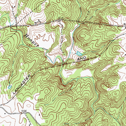 Topographic Map of Melton Branch, SC