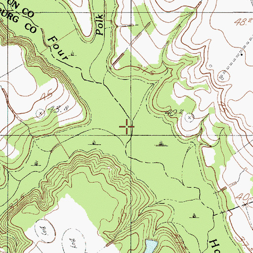 Topographic Map of Middle Pen Swamp, SC