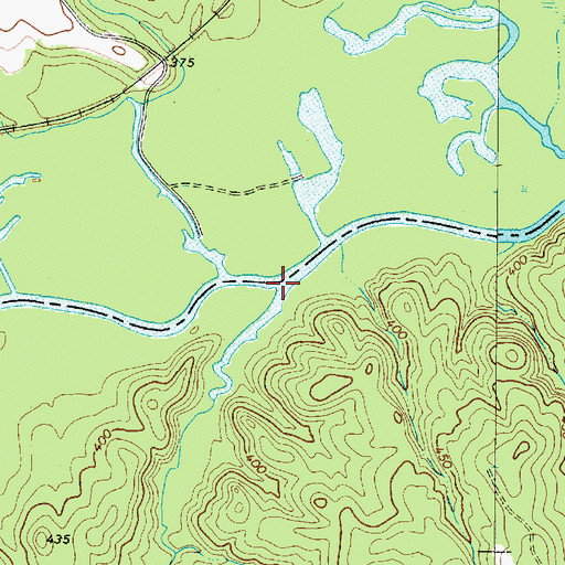 Topographic Map of Mill Creek, SC