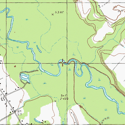 Topographic Map of Millpond Branch, SC