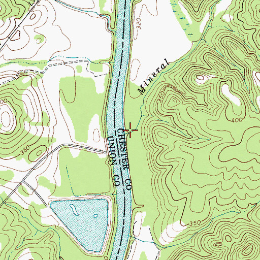 Topographic Map of Mineral Creek, SC