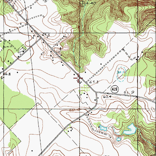 Topographic Map of Mizpah Church, SC
