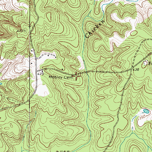 Topographic Map of Mobley Cemetery, SC