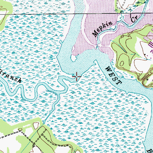 Topographic Map of Molly Branch, SC