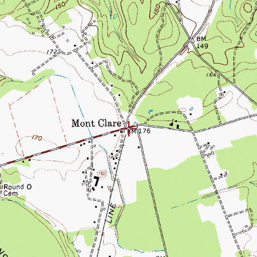 Topographic Map of Mont Clare, SC