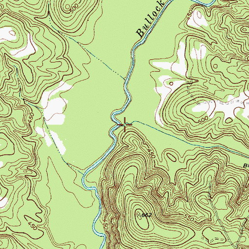 Topographic Map of Bells Creek, SC