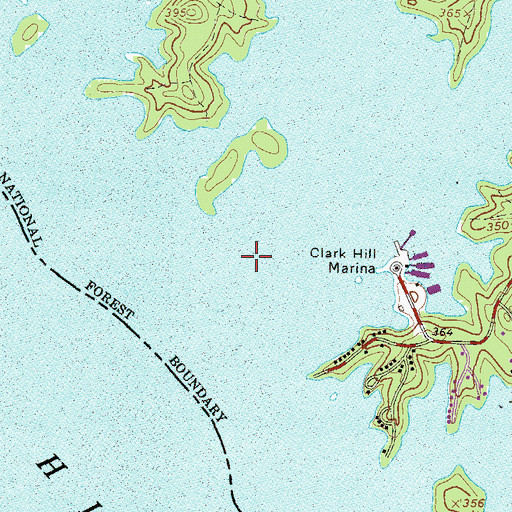 Topographic Map of Benningsfield Creek, SC
