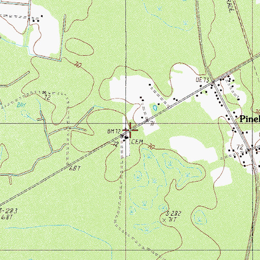 Topographic Map of Bethel Church, SC